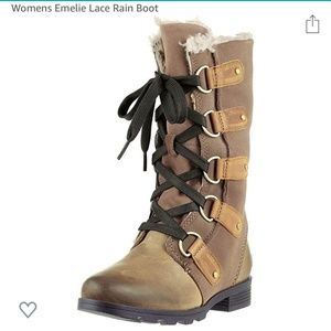 Sorel Emelie Lace Boots Major Size 9